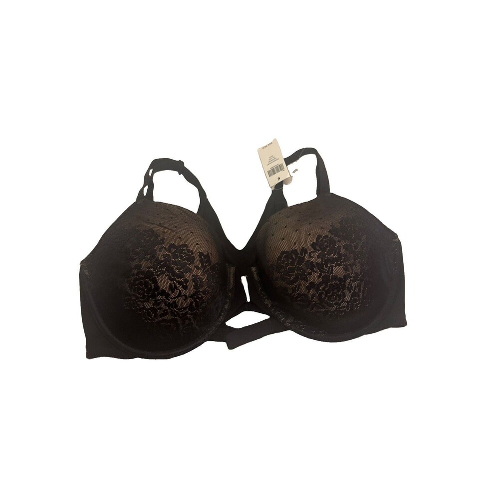 Soma Black Stunning Support Posture Solid Underwire Bra Size 36DD